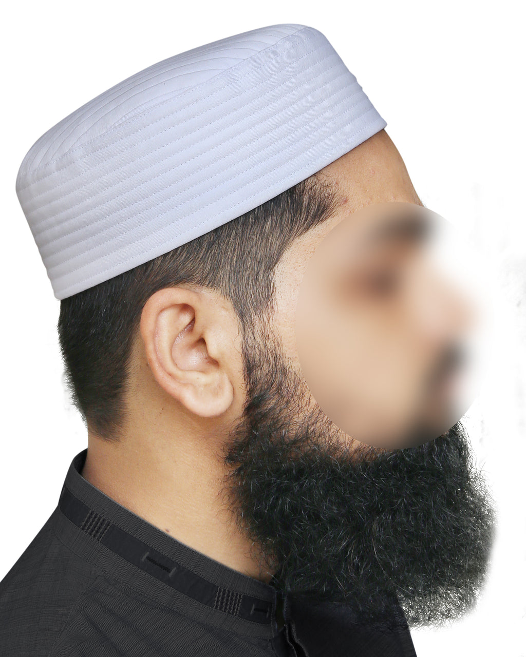 Bin Fiaz Ghalib Premium Structured Kufi Hat | Sovereign Muslim Men’s Prayer Cap