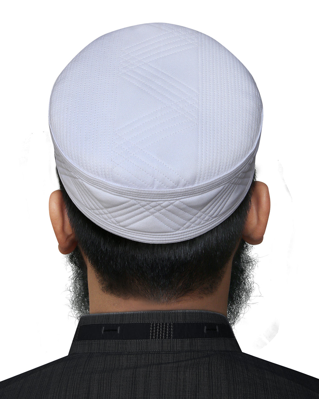 Bin Fiaz Jameel Premium Structured Kufi Hat - Royal Muslim Men’s Prayer Cap