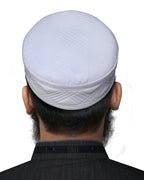 Bin Fiaz Jameel Premium Structured Kufi Hat - Royal Muslim Men’s Prayer Cap