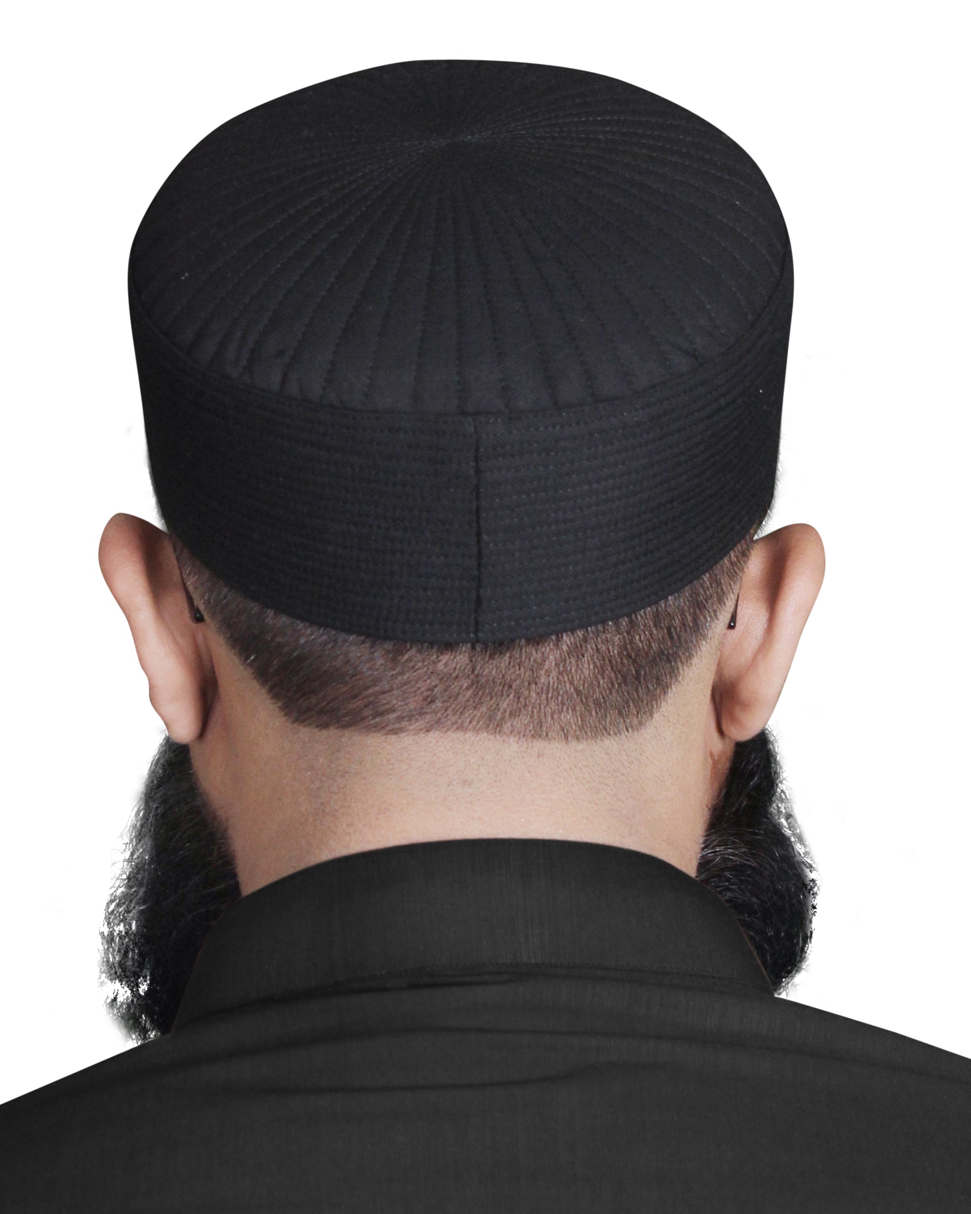 Bin Fiaz Badar Rigid Structured Kufi Hat | Traditional Turkish Style Muslim Prayer Cap for Men