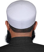 Bin Fiaz Badar Rigid Structured Kufi Hat | Traditional Turkish Style Muslim Prayer Cap for Men