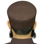 Bin Fiaz Badar Rigid Structured Kufi Hat | Traditional Turkish Style Muslim Prayer Cap for Men