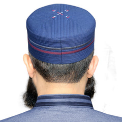 Muslim Kamal Premium Royal Structured Kufi Hat - Traditional Islamic Prayer Cap for Men