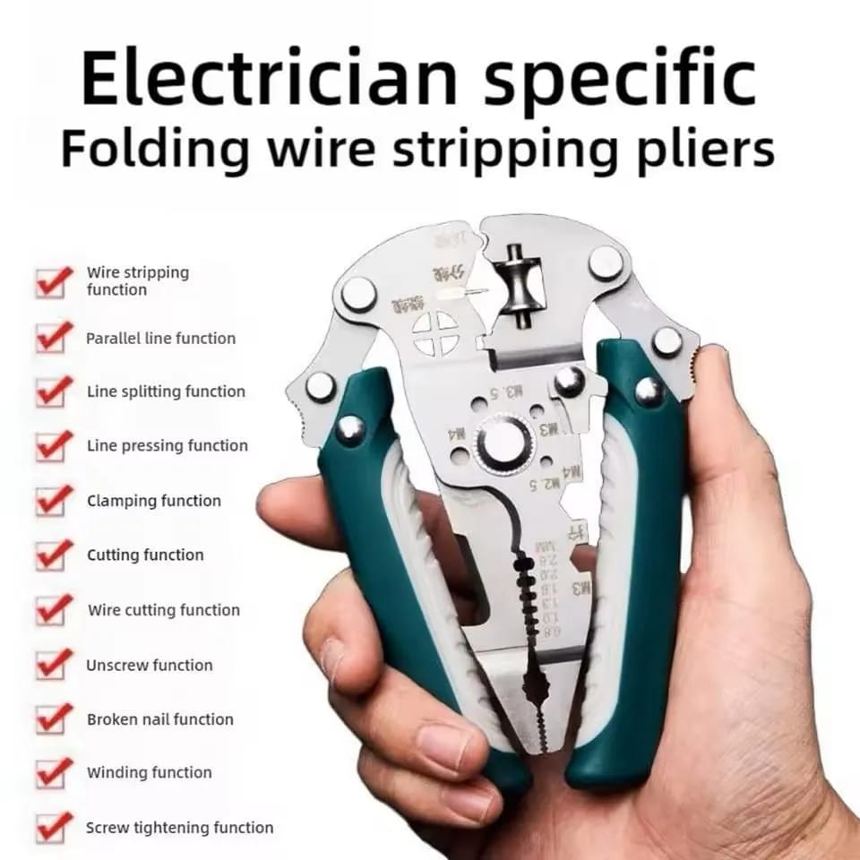 16 In 1 Plier Durable Strong Reliable Multi Functional Compact And Versatile Iron Tool With Multicolor Finish