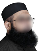 Bin Fiaz Badar Rigid Structured Kufi Hat | Traditional Turkish Style Muslim Prayer Cap for Men
