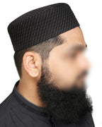 Bin Fiaz Isbagh Premium Structured Kufi Hat - Royal Muslim Men’s Prayer Cap