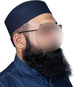 Bin Fiaz Badar Rigid Structured Kufi Hat | Traditional Turkish Style Muslim Prayer Cap for Men