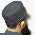 Bin Fiaz Badar Rigid Structured Kufi Hat | Traditional Turkish Style Muslim Prayer Cap for Men