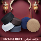 Bin Fiaz Huzaifa Premium Structured Kufi Hat - Royal Muslim Men’s Prayer Cap