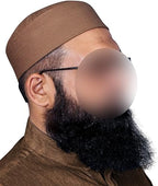 Bin Fiaz Badar Rigid Structured Kufi Hat | Traditional Turkish Style Muslim Prayer Cap for Men