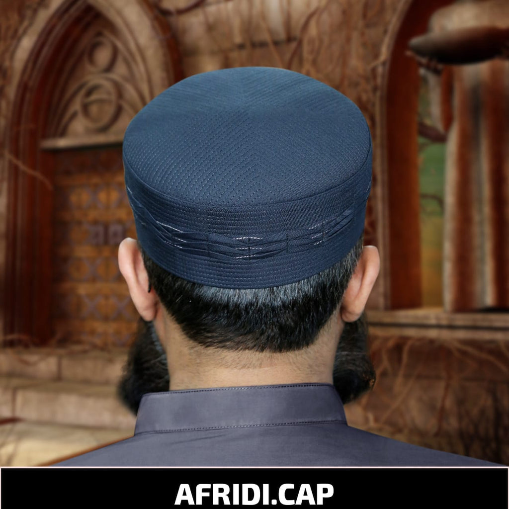 Bin Fiaz Afridi Premium Kufi Hat | Breathable Men's Prayer Cap