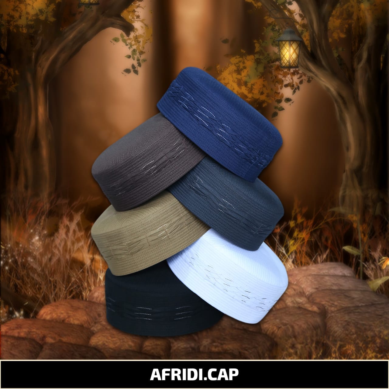 Bin Fiaz Afridi Premium Kufi Hat | Breathable Men's Prayer Cap