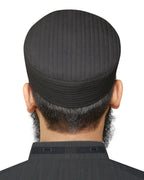 Bin Fiaz Ghalib Premium Structured Kufi Hat | Sovereign Muslim Men’s Prayer Cap