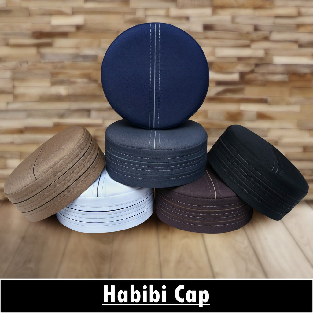 Bin Fiaz Habibi Premium Comfort Kufi Hat - Modern Muslim Men’s Namaz Cap