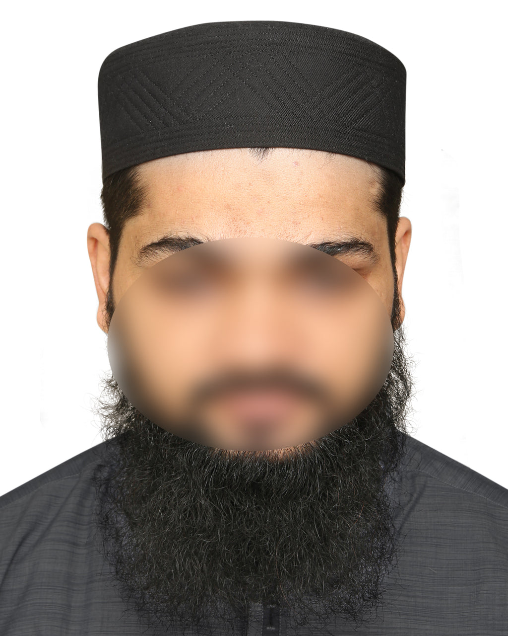 Bin Fiaz Jameel Premium Structured Kufi Hat - Royal Muslim Men’s Prayer Cap