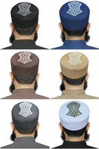 Muslim Mujtaba Nalain Shareef Premium Prayer Kufi Hat - Luxury Embroidered Islamic Cap for Men