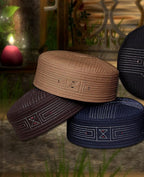 Muslim Shams Premium Structured Kufi Hat - Radiant Comfort & Elegant Prayer Cap for Men