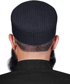 Muslim Tehseen Premium Structured Kufi Hat - Traditional Islamic Prayer Cap for Men