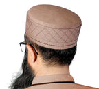 Muslim Kinana Premium Structured Kufi Hat - Premium Quality Islamic Prayer Cap for Men