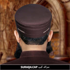 Muslim Suraqa Premium Structured Kufi Hat - Comfort-First Elegant Islamic Prayer Cap for Men