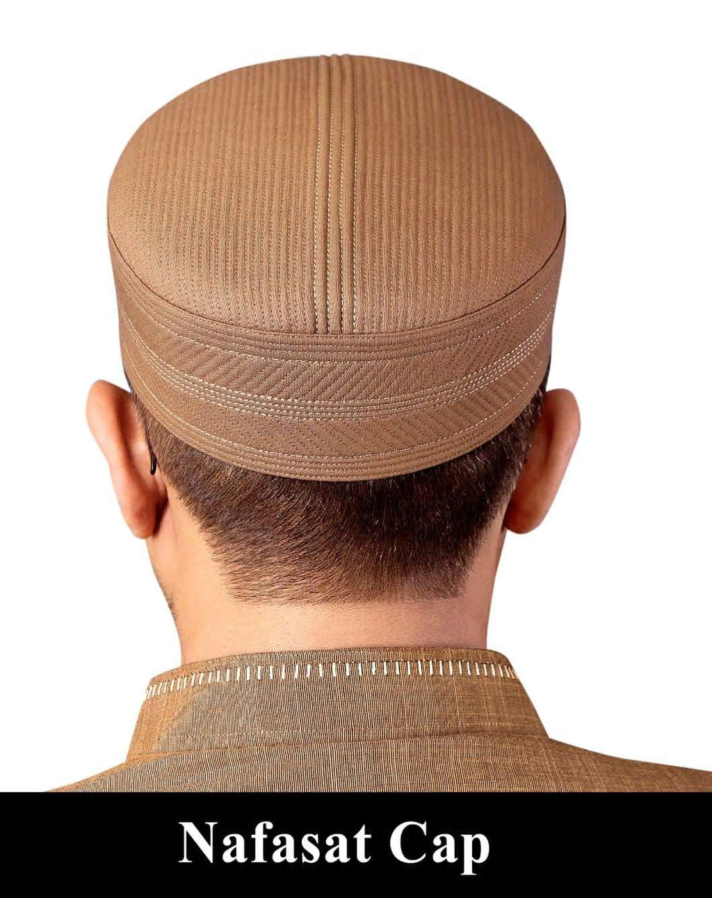 Bin Fiaz Nafasat Premium Structured Kufi Hat - Royal Muslim Men’s Prayer Cap