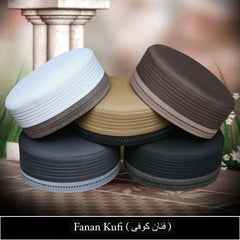 Bin Fiaz Fanan Premium Trendy Kufi Hat Modern Islamic Prayer Cap for Men