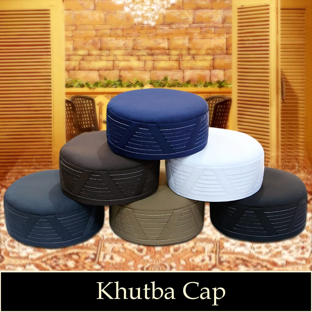 Muslim Khutba Premium Structured Kufi Hat - Modern Muslim Men’s Cap for Prayer & Daily Wear