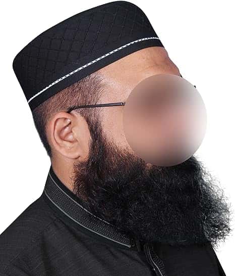 Muslim Kinana Premium Structured Kufi Hat - Premium Quality Islamic Prayer Cap for Men
