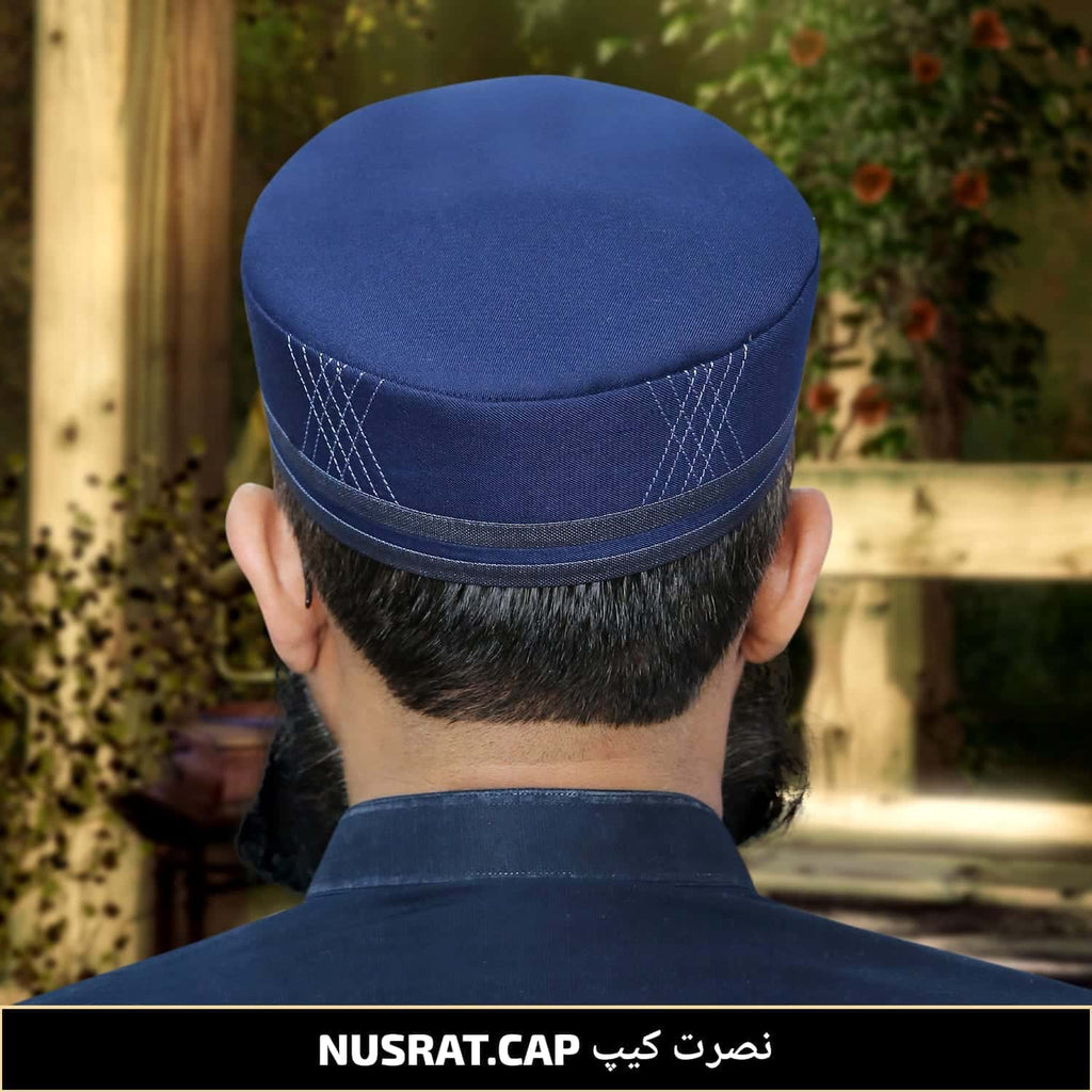 Muslim Nusrat Premium Structured Kufi Hat - Premium Comfort & Authentic Design Prayer Cap for Men