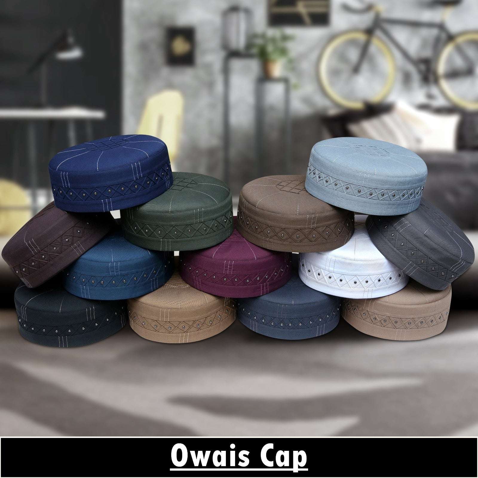 Bin Fiaz Owais Premium Structured Kufi Hat - Superior Comfort and a Stylish Look