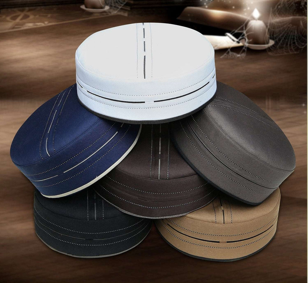 Bin Fiaz Rayyan Premium Structured Kufi Hat - Perfect Blend of Style and Comfort