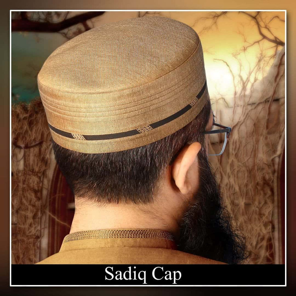Muslim Sadiq Premium Structured Kufi Hat - Classic Elegance & Comfort for Daily Namaz