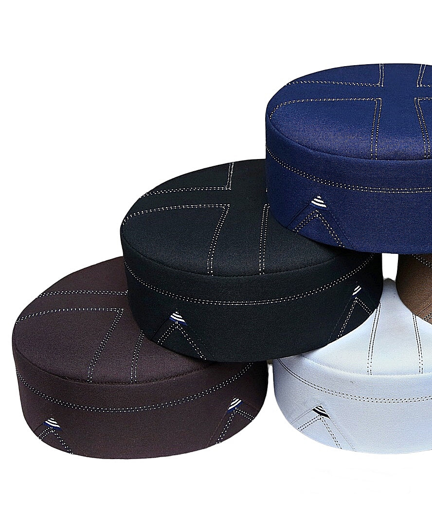 Muslim Shakir Prayer Kufi Hat For Mens-Muslim Prayer Cap in Various Colors