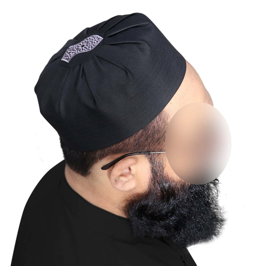 Muslim Umar Nalain Prayer Kufi Hat For Mens-Traditional Prayer kufi