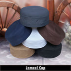 Bin Fiaz Jameel Premium Structured Kufi Hat - Royal Muslim Men’s Prayer Cap