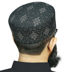 Muslim Jassaar Premium Structured Kufi Hat - Traditional Islamic Prayer Cap for Men