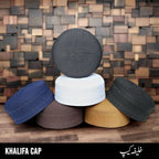 Muslim Khalifa Premium Structured Kufi Hat - Traditional Islamic Prayer Cap for Men
