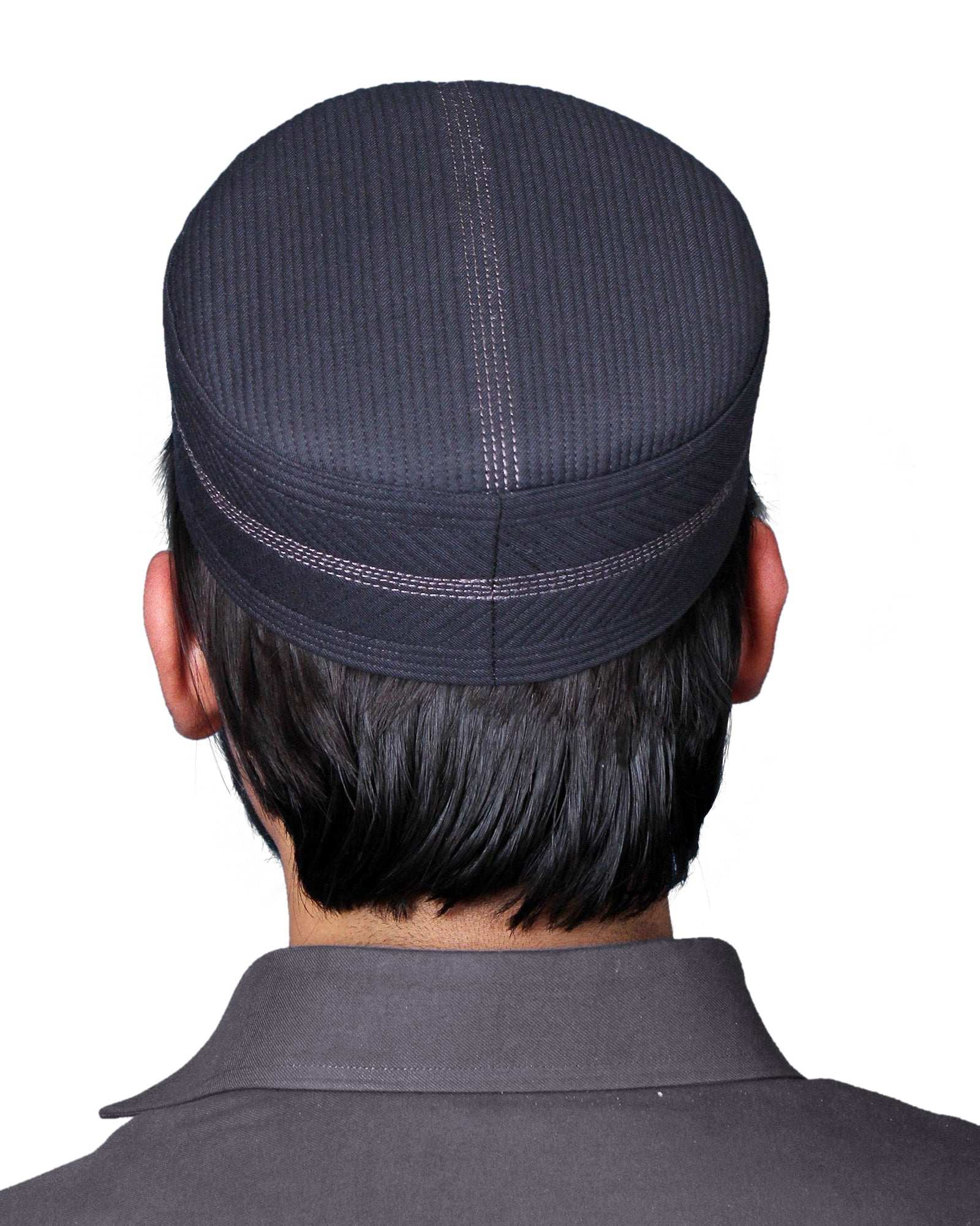 Bin Fiaz Nafasat Premium Structured Kufi Hat - Royal Muslim Men’s Prayer Cap