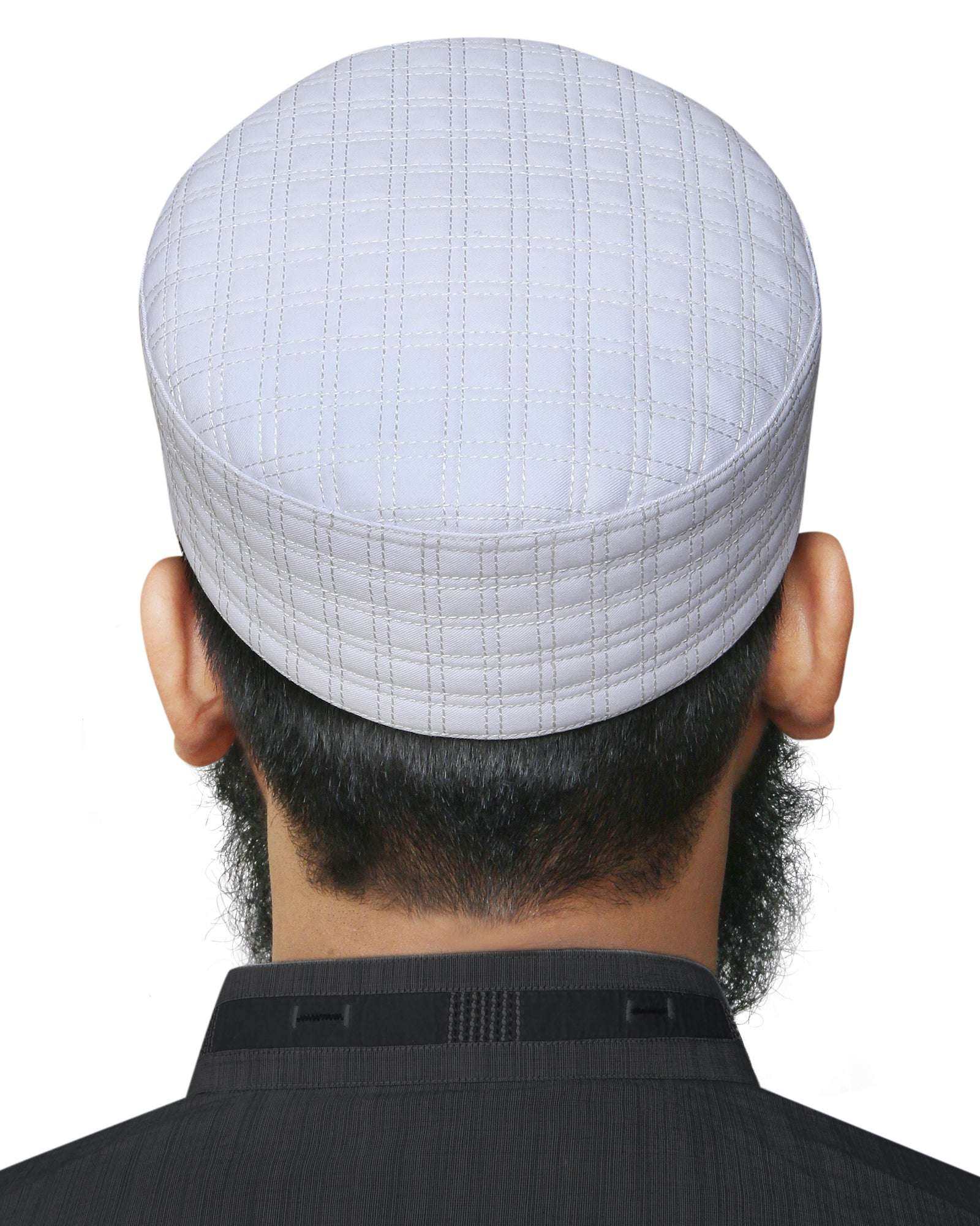 Bin Fiaz Nawaz Premium Structured Kufi Hat - Royal Muslim Men’s Prayer Cap