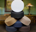 Muslim Shehzada Premium Royal Structured Kufi Hat - Majestic Islamic Prayer Cap for Men