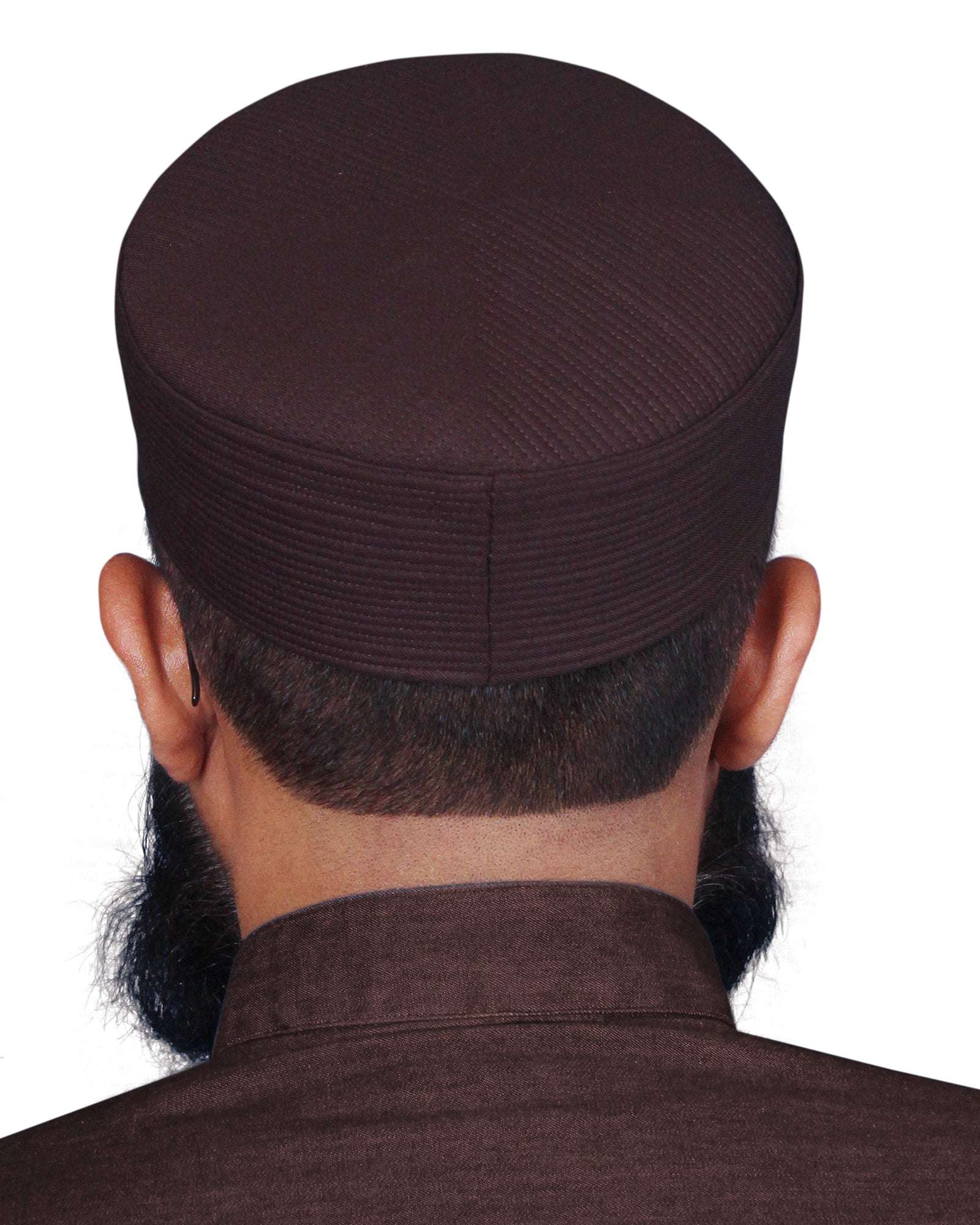 Muslim Sirya Shaam Premium Structured Kufi Hat - Traditional Islamic Prayer Cap for Men