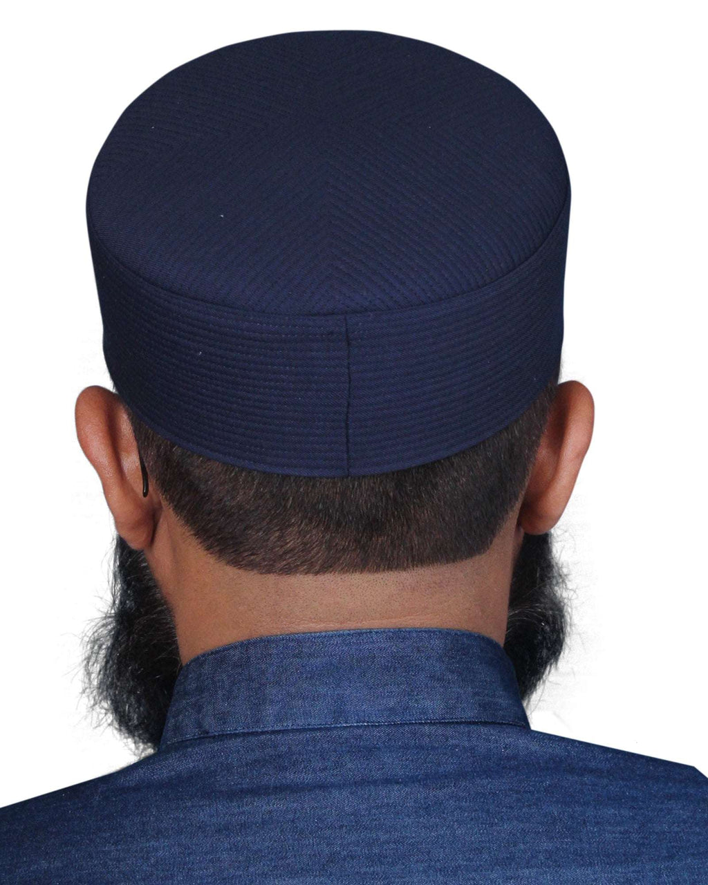Muslim Sirya Shaam Premium Structured Kufi Hat - Traditional Islamic Prayer Cap for Men