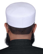 Muslim Sirya Shaam Premium Structured Kufi Hat - Traditional Islamic Prayer Cap for Men