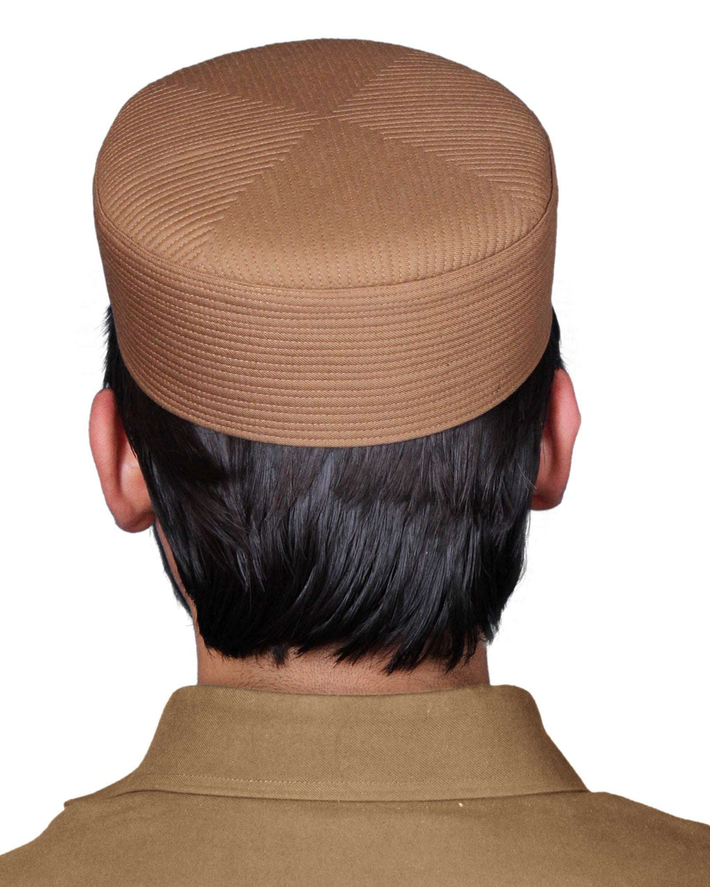 Muslim Sirya Shaam Premium Structured Kufi Hat - Traditional Islamic Prayer Cap for Men