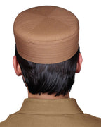 Muslim Sirya Shaam Premium Structured Kufi Hat - Traditional Islamic Prayer Cap for Men
