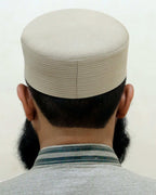 Muslim Sirya Shaam Premium Structured Kufi Hat - Traditional Islamic Prayer Cap for Men