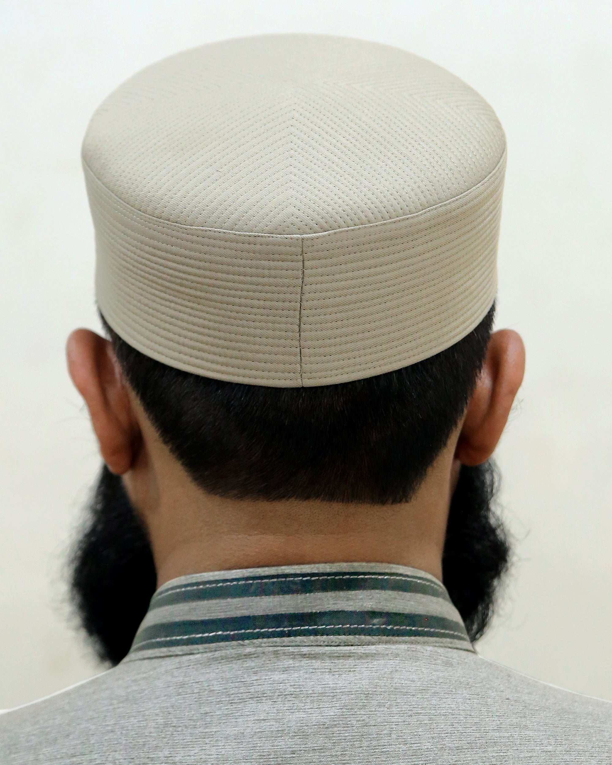 Muslim Sirya Shaam Premium Structured Kufi Hat - Traditional Islamic Prayer Cap for Men