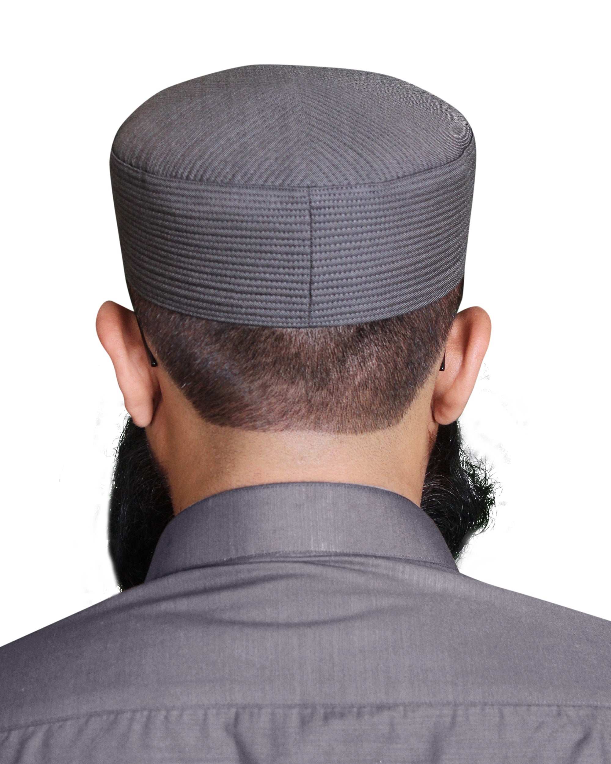 Muslim Sirya Shaam Premium Structured Kufi Hat - Traditional Islamic Prayer Cap for Men