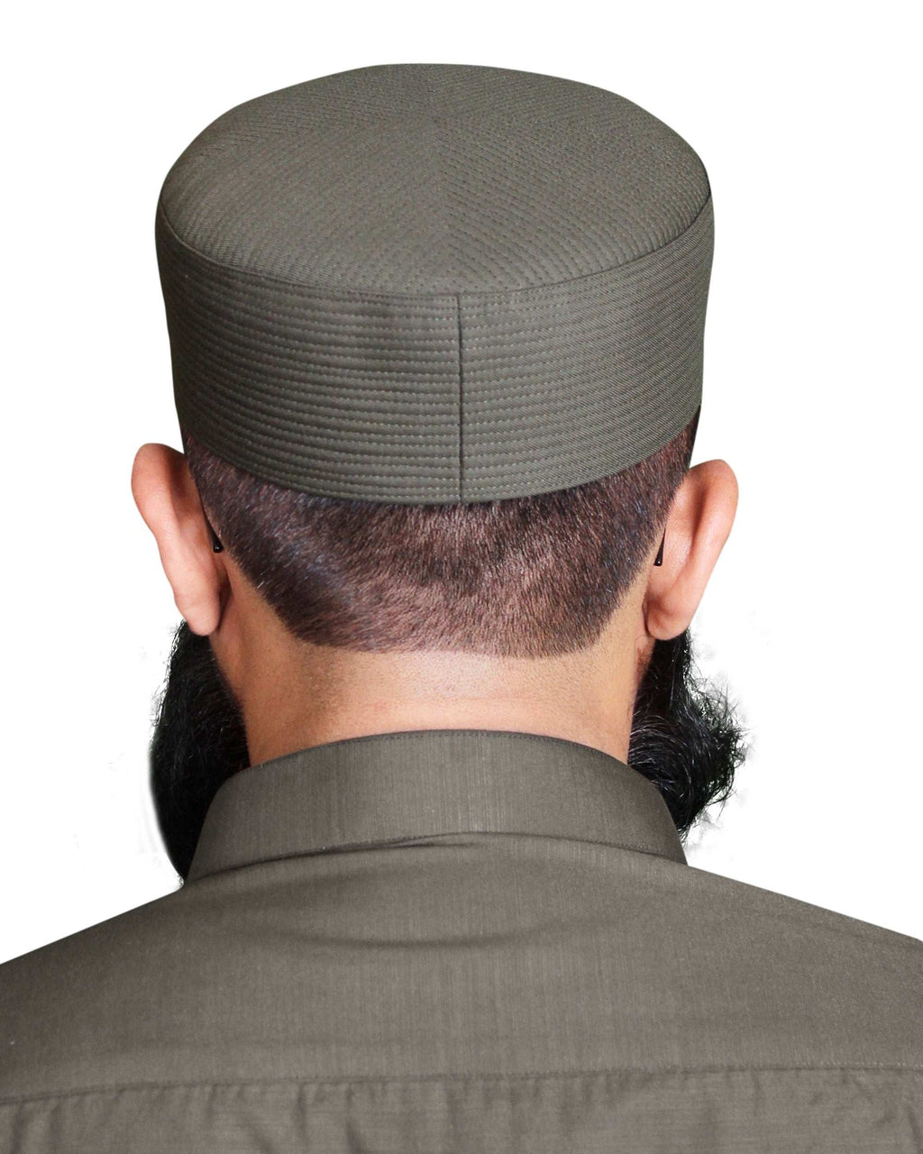 Muslim Sirya Shaam Premium Structured Kufi Hat - Traditional Islamic Prayer Cap for Men