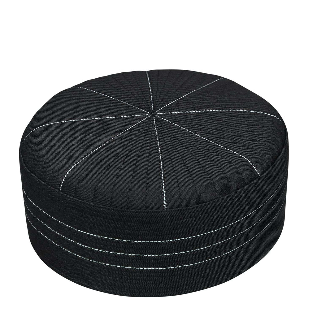 Bin Fiaz Urwa Premium Structured Kufi Hat - Royal Muslim Men’s Prayer Cap